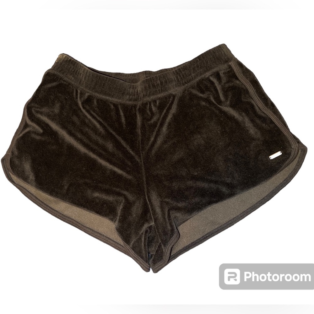 Hollister women’s small black velvet shorts